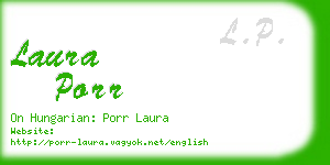 laura porr business card